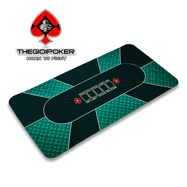 thảm poker cao su cao cấp kích thước 90x180cm